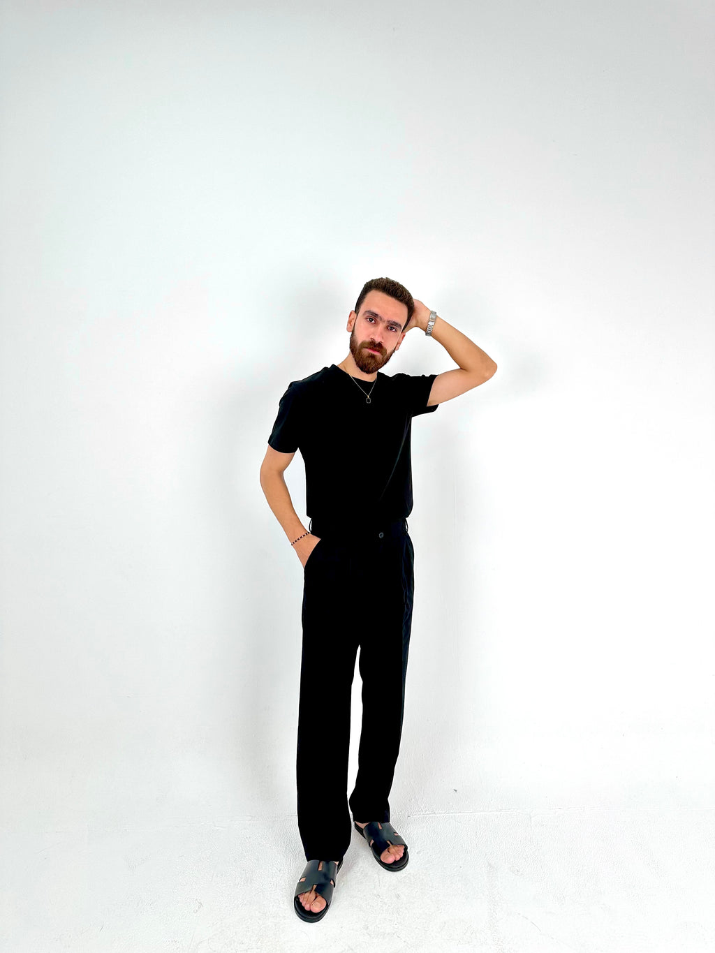 Classic Tailored Trousers – Black