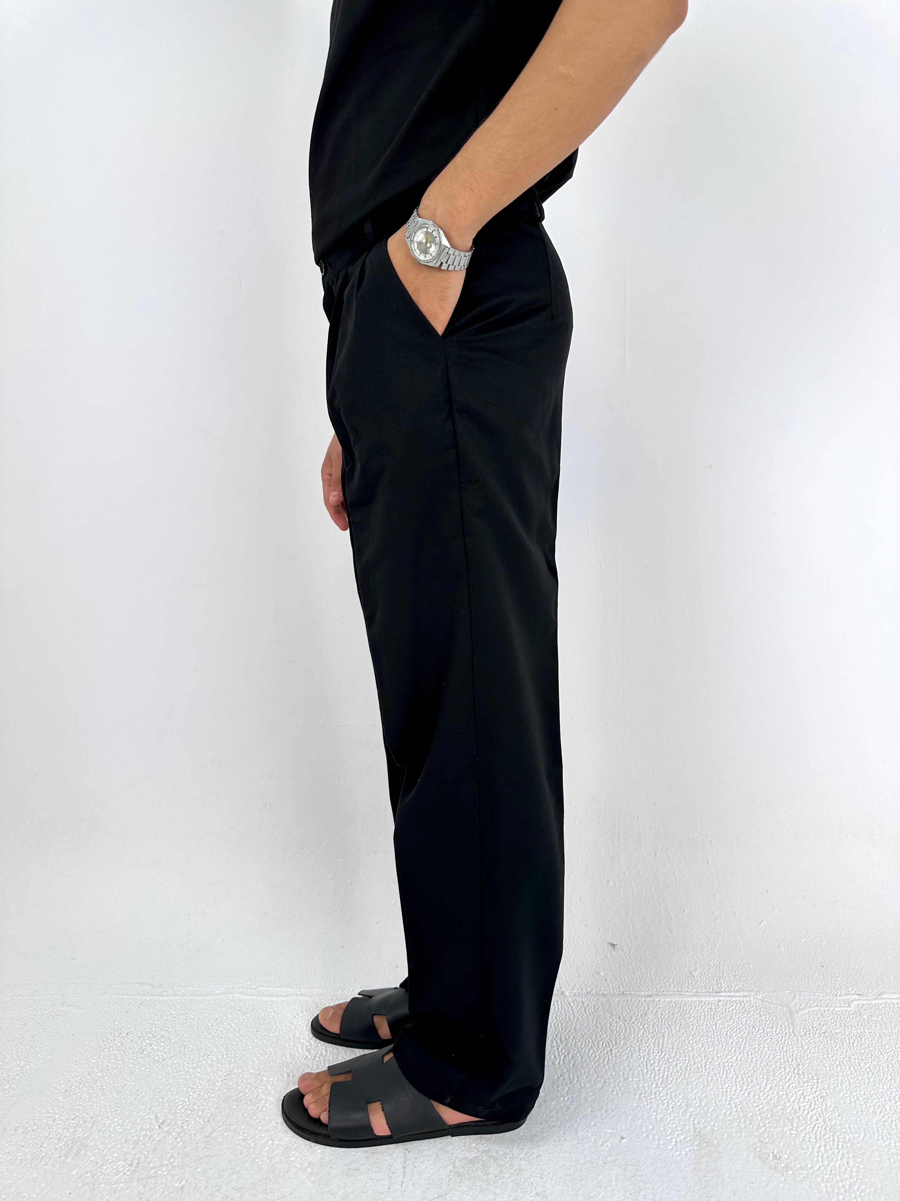 Classic Tailored Trousers – Black