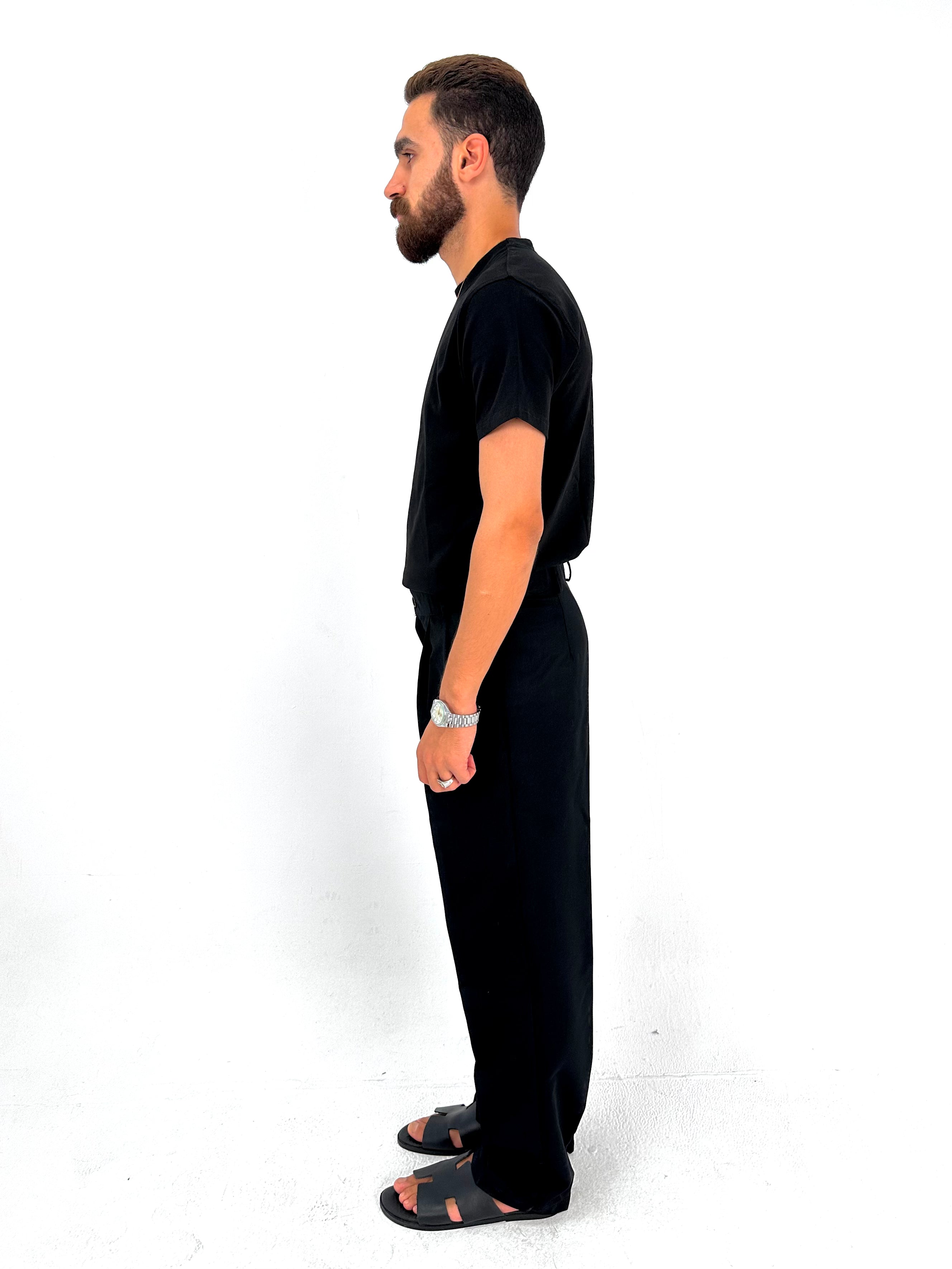 Classic Tailored Trousers – Black